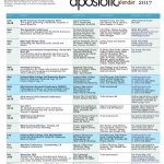 Apostolic Calendar - July 2017